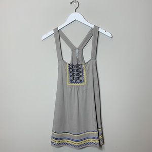 Kimchi Blue Cutout Racerback Tank Grey